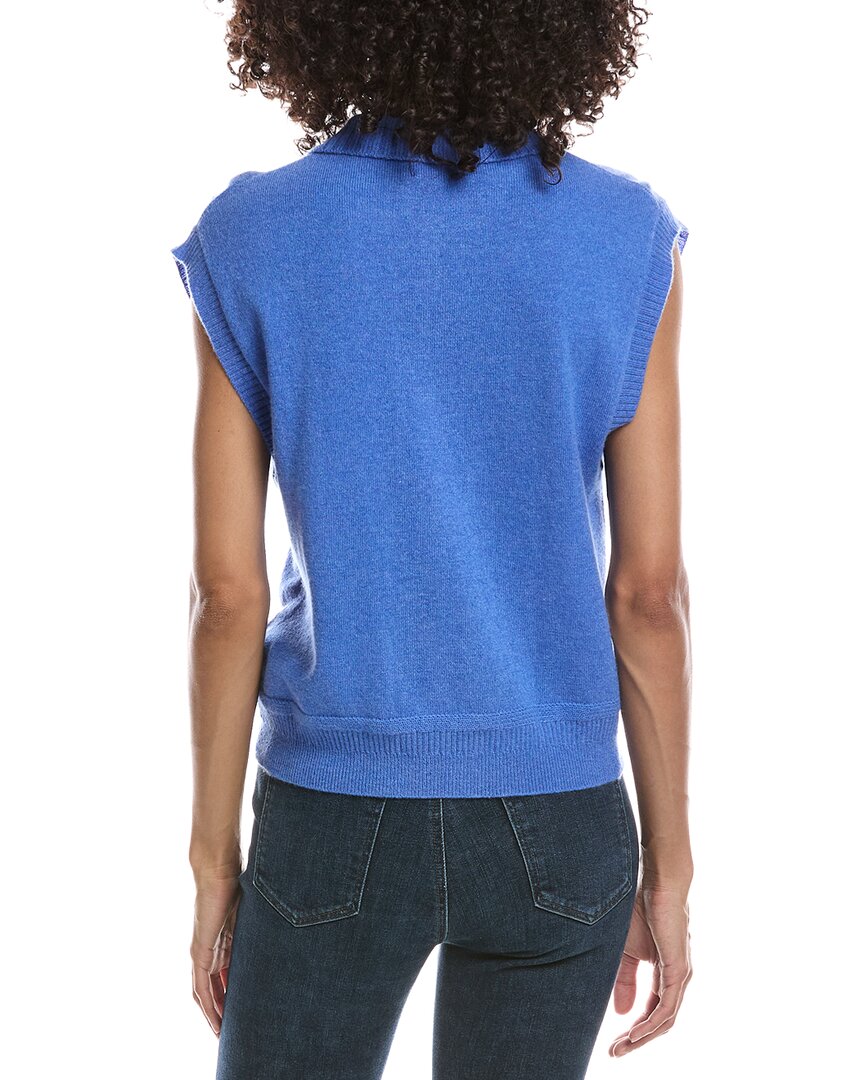 Brodie Cashmere Brodie Cashmere Collared Detail Tank Top