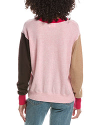Brodie Cashmere Brodie Cashmere Color Block Crewneck Cashmere Sweater