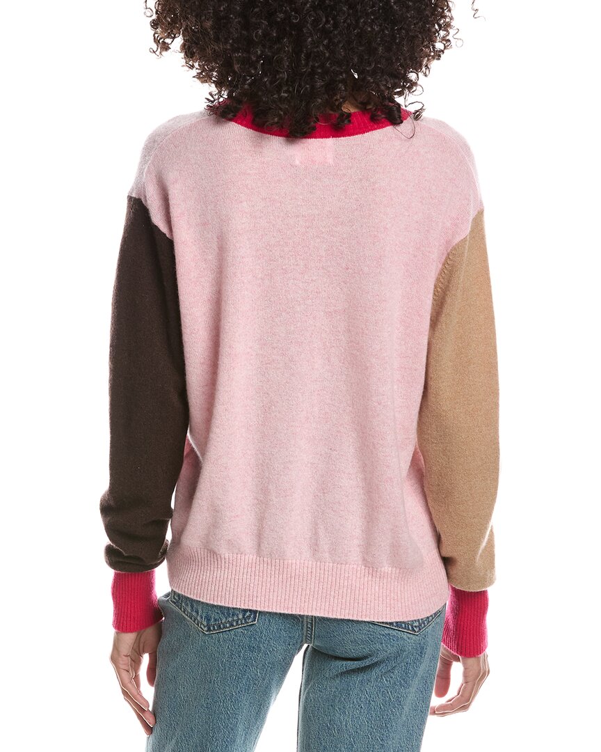 Brodie Cashmere Brodie Cashmere Color Block Crewneck Cashmere Sweater