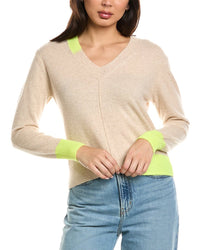 Brodie Cashmere Brodie Cashmere Color Pop Maria Cashmere Sweater