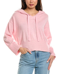 Brodie Cashmere Brodie Cashmere Cool Girl Detachable Hood V-Neck Cashmere Sweater