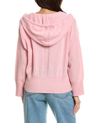 Brodie Cashmere Brodie Cashmere Cool Girl Detachable Hood V-Neck Cashmere Sweater
