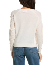 Brodie Cashmere Brodie Cashmere Crystal Cable Sleeve Cashmere Sweater