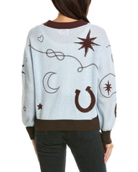 Brodie Cashmere Brodie Cashmere Equestrian Motif Cashmere Cardigan