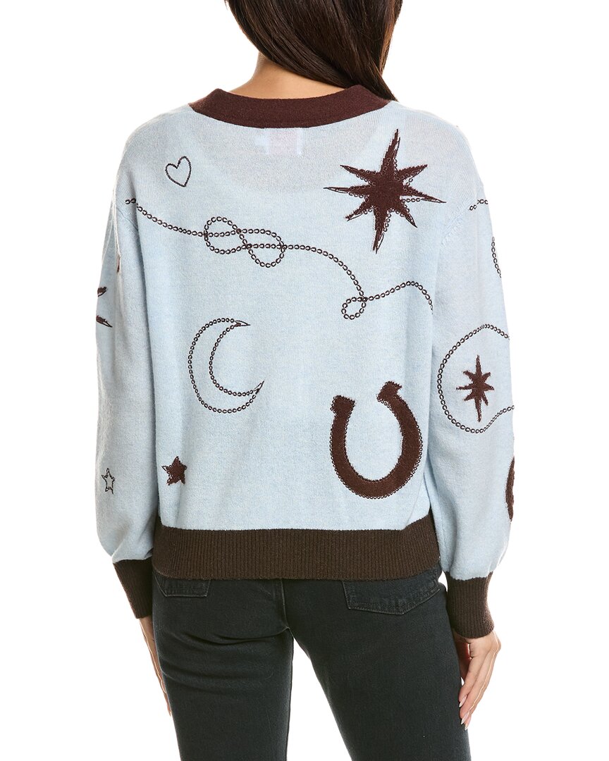 Brodie Cashmere Brodie Cashmere Equestrian Motif Cashmere Cardigan