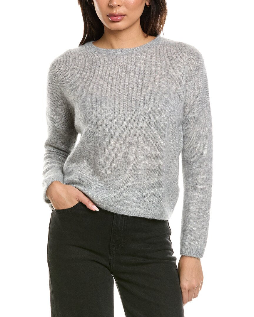 Brodie Cashmere Brodie Cashmere Estelle Sparkle Crewneck Cashmere Sweater