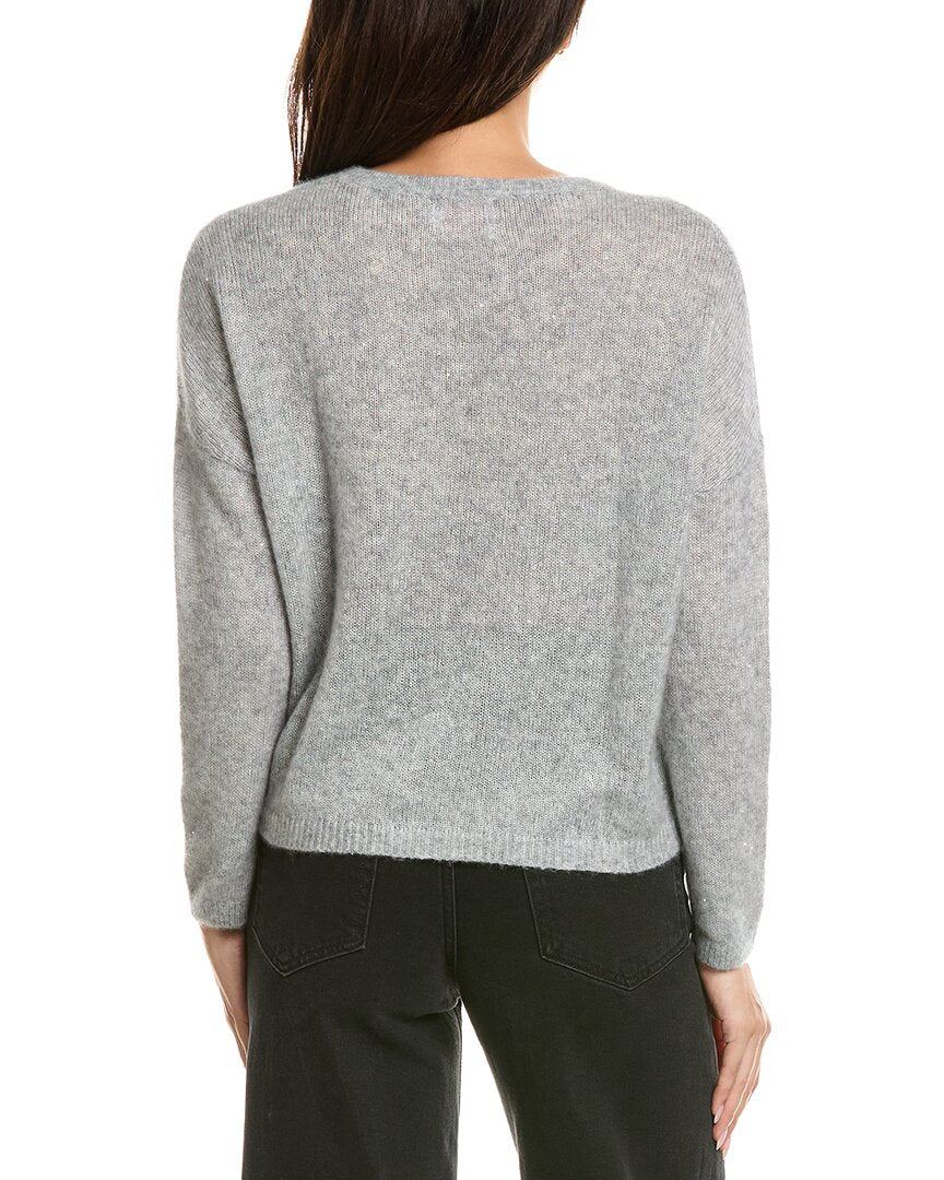 Brodie Cashmere Brodie Cashmere Estelle Sparkle Crewneck Cashmere Sweater