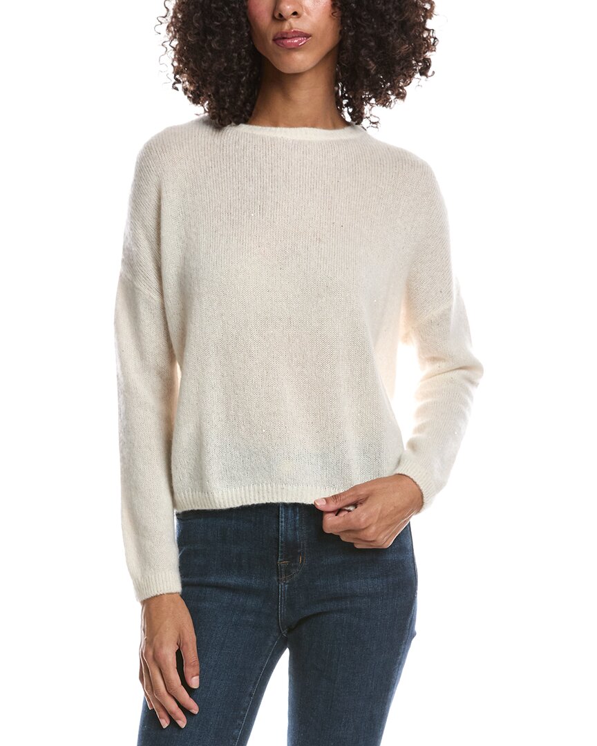 Brodie Cashmere Brodie Cashmere Estelle Sparkle Crewneck Cashmere Sweater