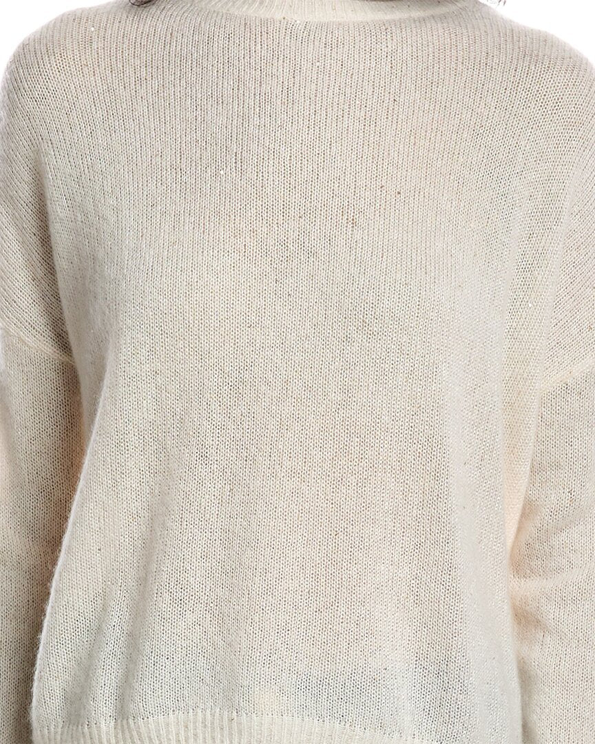 Brodie Cashmere Brodie Cashmere Estelle Sparkle Crewneck Cashmere Sweater