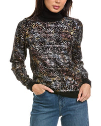 Brodie Cashmere Brodie Cashmere Felicity Foiled Snake Roll Neck