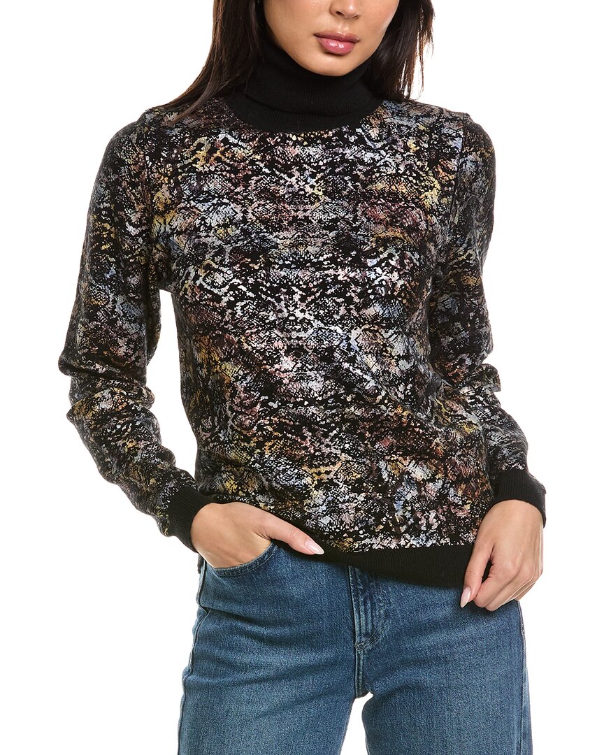 Brodie Cashmere Brodie Cashmere Felicity Foiled Snake Roll Neck
