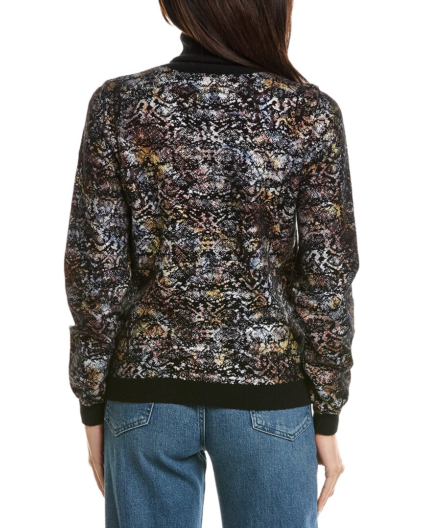 Brodie Cashmere Brodie Cashmere Felicity Foiled Snake Roll Neck