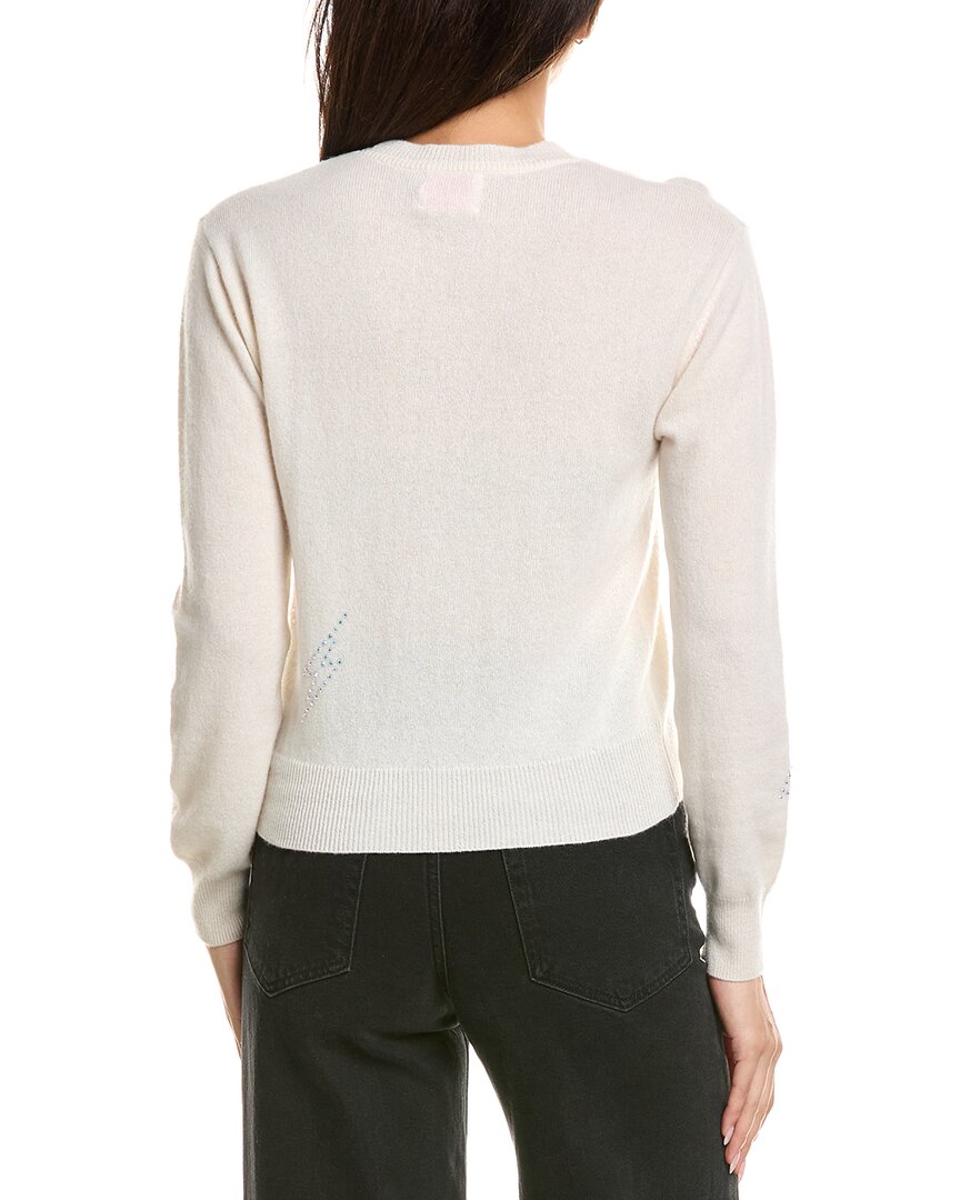 Brodie Cashmere Brodie Cashmere Hazel Hot Fix Bolt Crewneck Cashmere Sweater