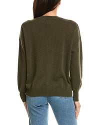 Brodie Cashmere Brodie Cashmere Hazel Hot Fix Bolt V-Neck Cashmere Sweater