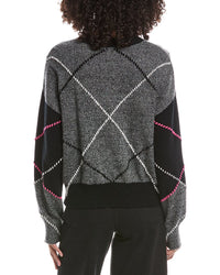 Brodie Cashmere Brodie Cashmere Highland Argyle Crewneck Cashmere Sweater