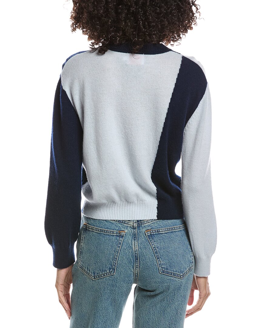 Brodie Cashmere Brodie Cashmere Hot Fix Color Block Cashmere Sweater