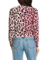Brodie Cashmere Brodie Cashmere Lauren Leopard Cropped Cashmere Cardigan