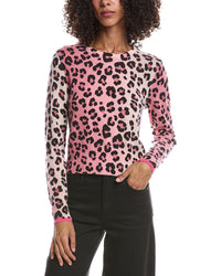 Brodie Cashmere Brodie Cashmere Lauren Leopard Cropped Cashmere Sweater