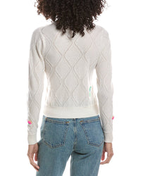 Brodie Cashmere Brodie Cashmere Lightweight Floral Cashmere Sweater