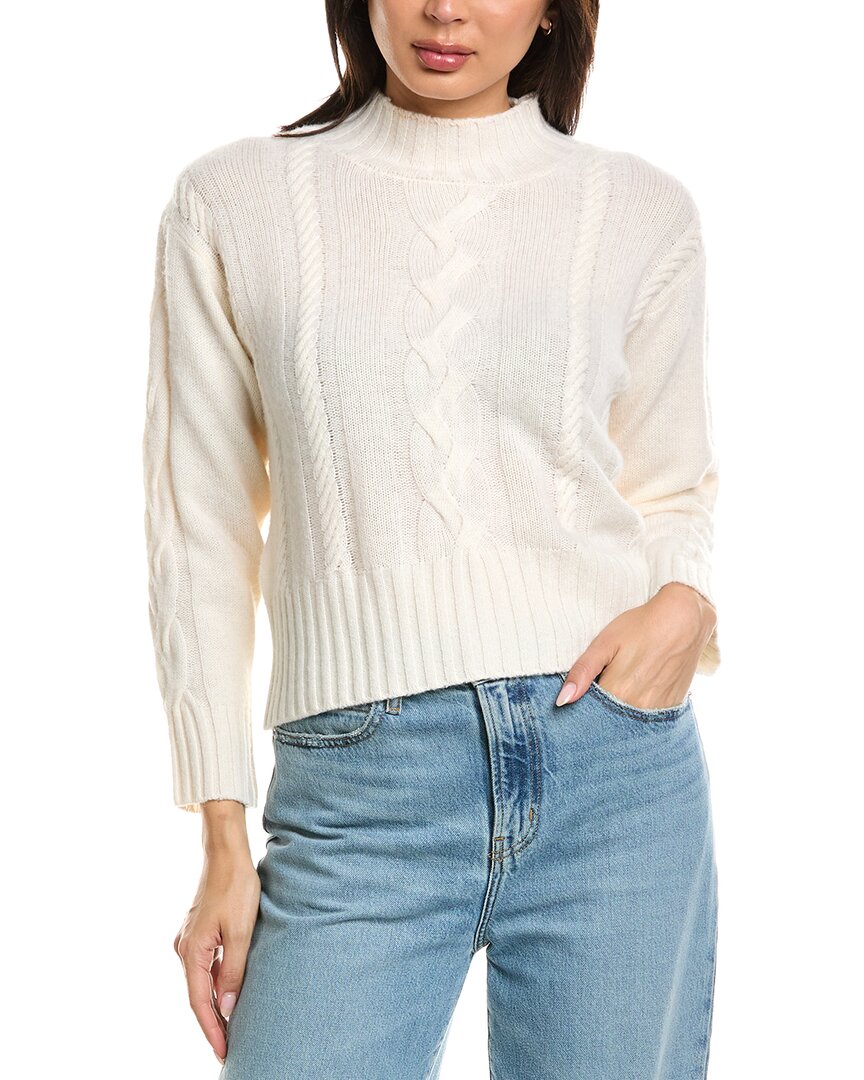 Brodie Cashmere Brodie Cashmere Lillian Cable Crewneck Cashmere Sweater