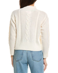 Brodie Cashmere Brodie Cashmere Lillian Cable Crewneck Cashmere Sweater