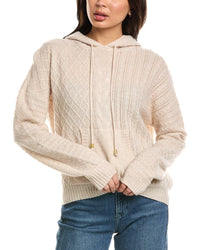 Brodie Cashmere Brodie Cashmere Lottie Cable Cashmere Hoodie