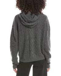 Brodie Cashmere Brodie Cashmere Luxe Cable Cashmere Hoodie