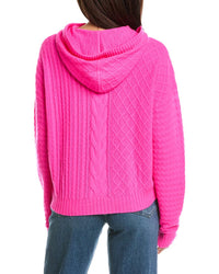 Brodie Cashmere Brodie Cashmere Luxe Cable Cashmere Hoodie