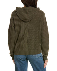 Brodie Cashmere Brodie Cashmere Luxe Cable Cashmere Hoodie