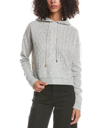 Brodie Cashmere Brodie Cashmere Luxe Cable Cashmere Hoodie