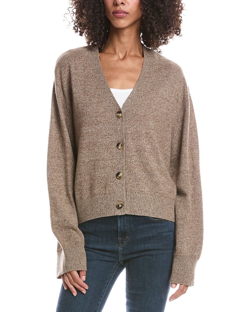 Brodie Cashmere Brodie Cashmere Luxe High V-Neck Cashmere Sweater Cashmere Cardigan