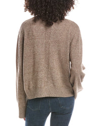 Brodie Cashmere Brodie Cashmere Luxe High V-Neck Cashmere Sweater Cashmere Cardigan