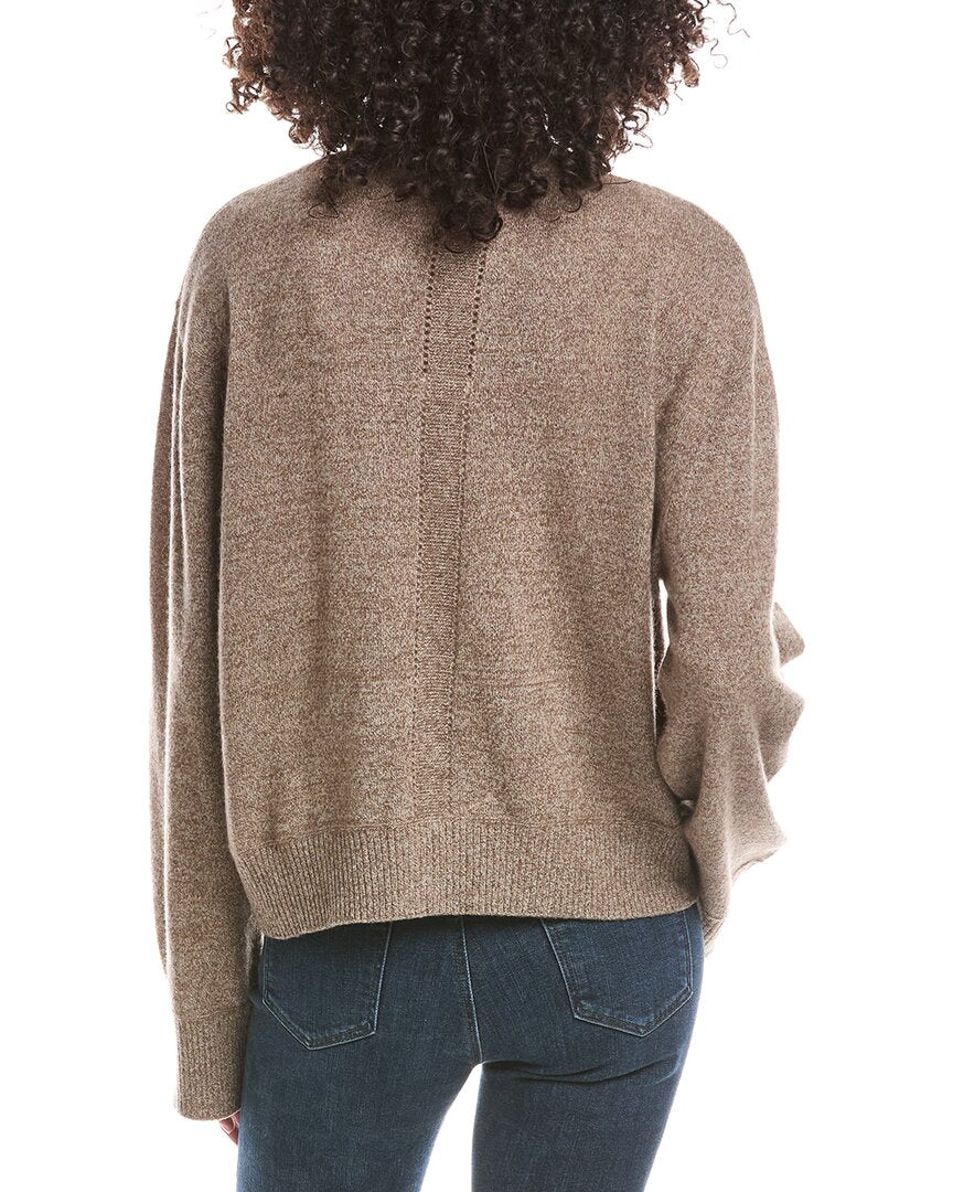 Brodie Cashmere Brodie Cashmere Luxe High V-Neck Cashmere Sweater Cashmere Cardigan