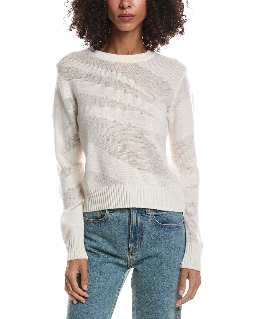 Brodie Cashmere Brodie Cashmere Mix Gauge Zebra Cashmere Sweater