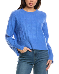 Brodie Cashmere Brodie Cashmere Mixed Cable Crewneck Cashmere Sweater