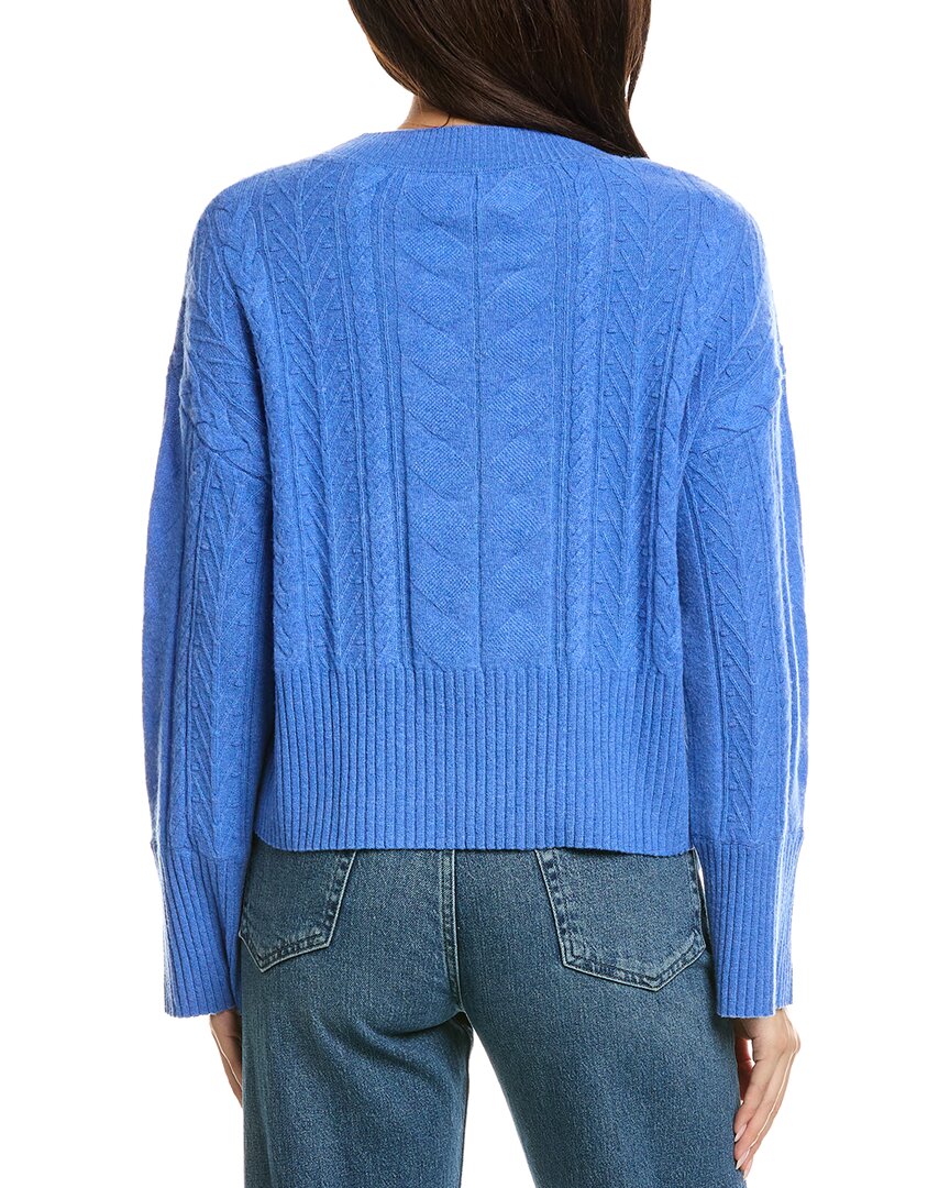 Brodie Cashmere Brodie Cashmere Mixed Cable Crewneck Cashmere Sweater