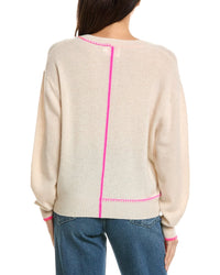 Brodie Cashmere Brodie Cashmere Palm Pocket V-Neck Cashmere Sweater