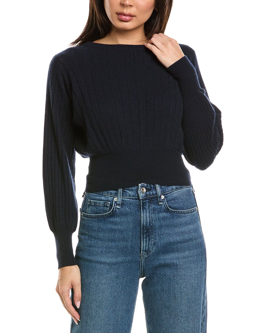 Brodie Cashmere Brodie Cashmere Pixie Ribbed Crewneck Cashmere Sweater