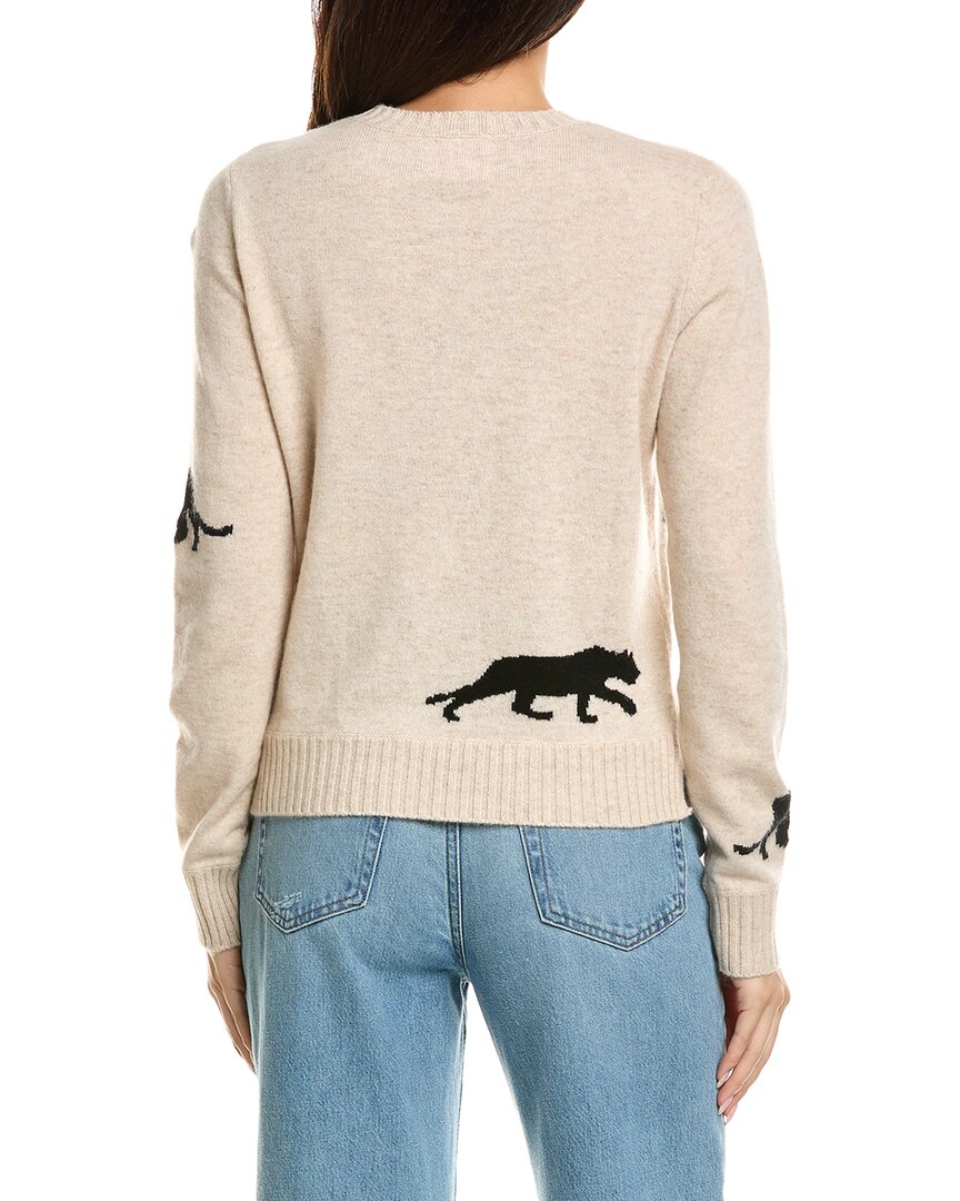 Brodie Cashmere Brodie Cashmere Prowling Pantha Crewneck Cashmere Sweater