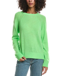 Brodie Cashmere Brodie Cashmere Rae Rib Raglan Crewneck Cashmere Sweater