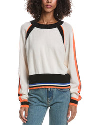 Brodie Cashmere Brodie Cashmere Railey Sporty Raglan Cashmere Sweater