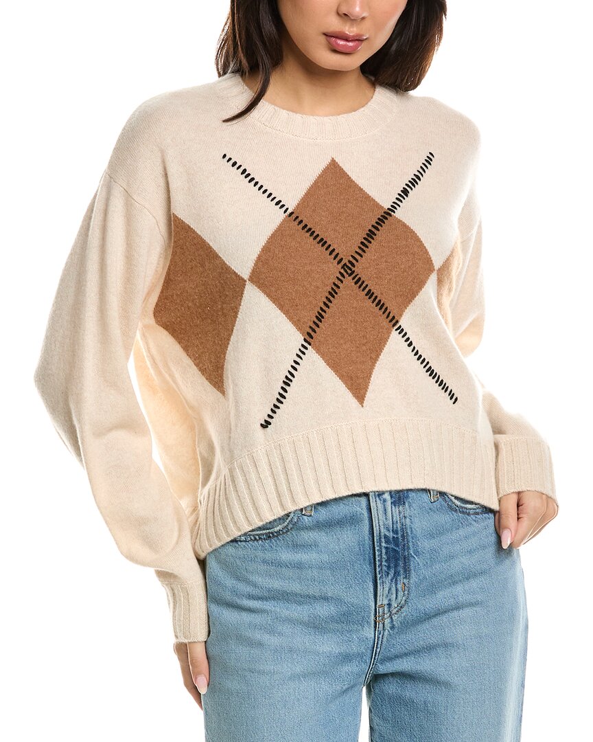 Brodie Cashmere Brodie Cashmere Relaxed Argyle Cashmere Sweater