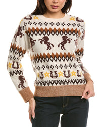 Brodie Cashmere Brodie Cashmere Rodeo Fairisle Crewneck Cashmere Sweater