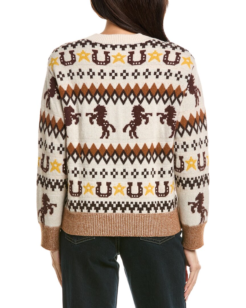 Brodie Cashmere Brodie Cashmere Rodeo Fairisle Crewneck Cashmere Sweater