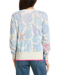 Brodie Cashmere Brodie Cashmere Scatter Shell Crewneck Cashmere Sweater