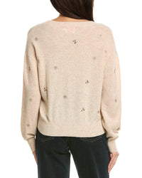 Brodie Cashmere Brodie Cashmere Sea Embroidery V-Neck Cashmere Sweater