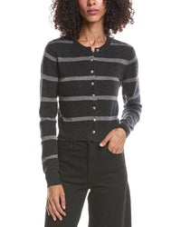 Brodie Cashmere Brodie Cashmere Simone Stripe Cashmere-Blend Cashmere Cardigan