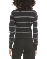 Brodie Cashmere Brodie Cashmere Simone Stripe Cashmere-Blend Cashmere Cardigan