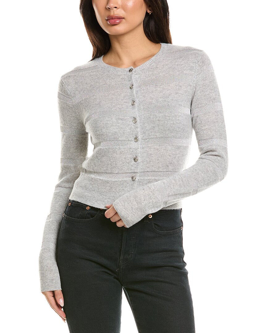 Brodie Cashmere Brodie Cashmere Simone Stripe Cashmere-Blend Cashmere Cardigan