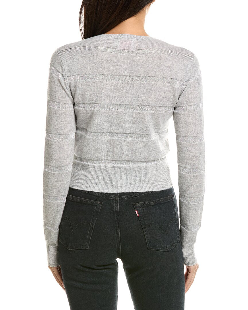 Brodie Cashmere Brodie Cashmere Simone Stripe Cashmere-Blend Cashmere Cardigan